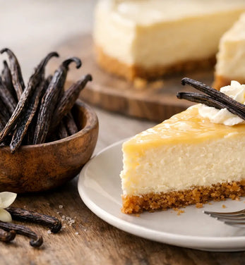 Vanilleschoten für Käsekuchen verwenden