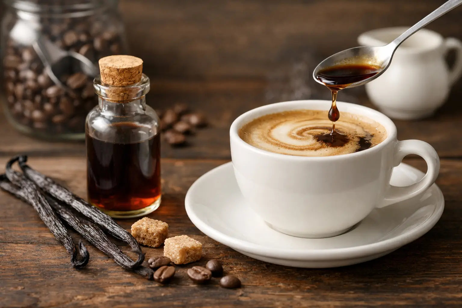 Vanilleextrakt in Kaffee verwenden richtig