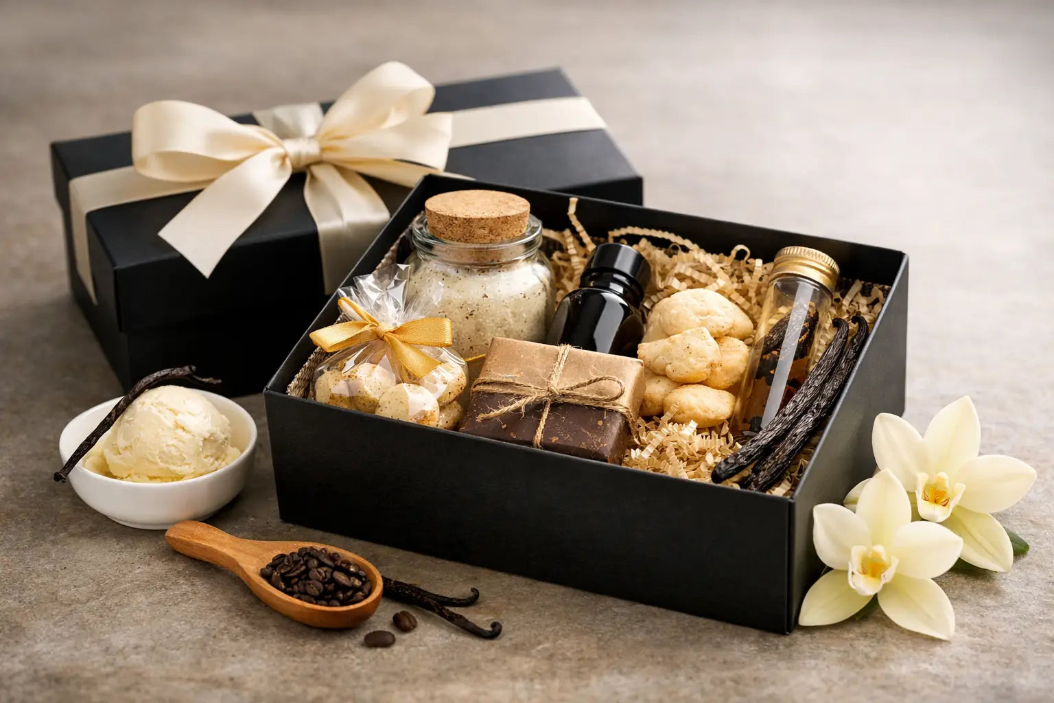 Beispiel für eine Premium-Vanille-Geschenkbox