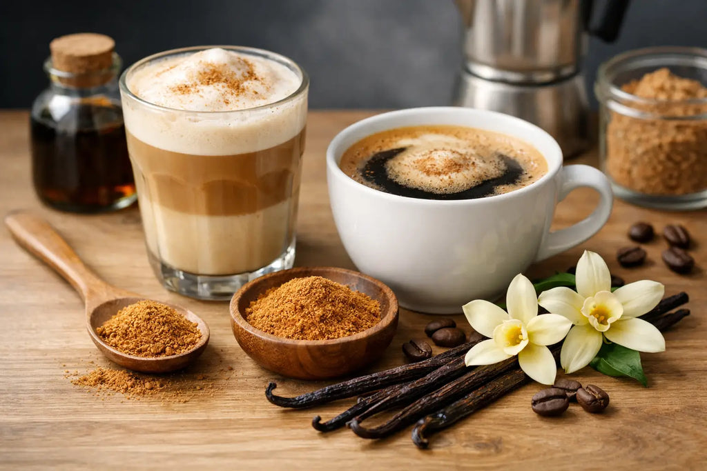 Vanille Gewürz für Kaffee und Latte wählen