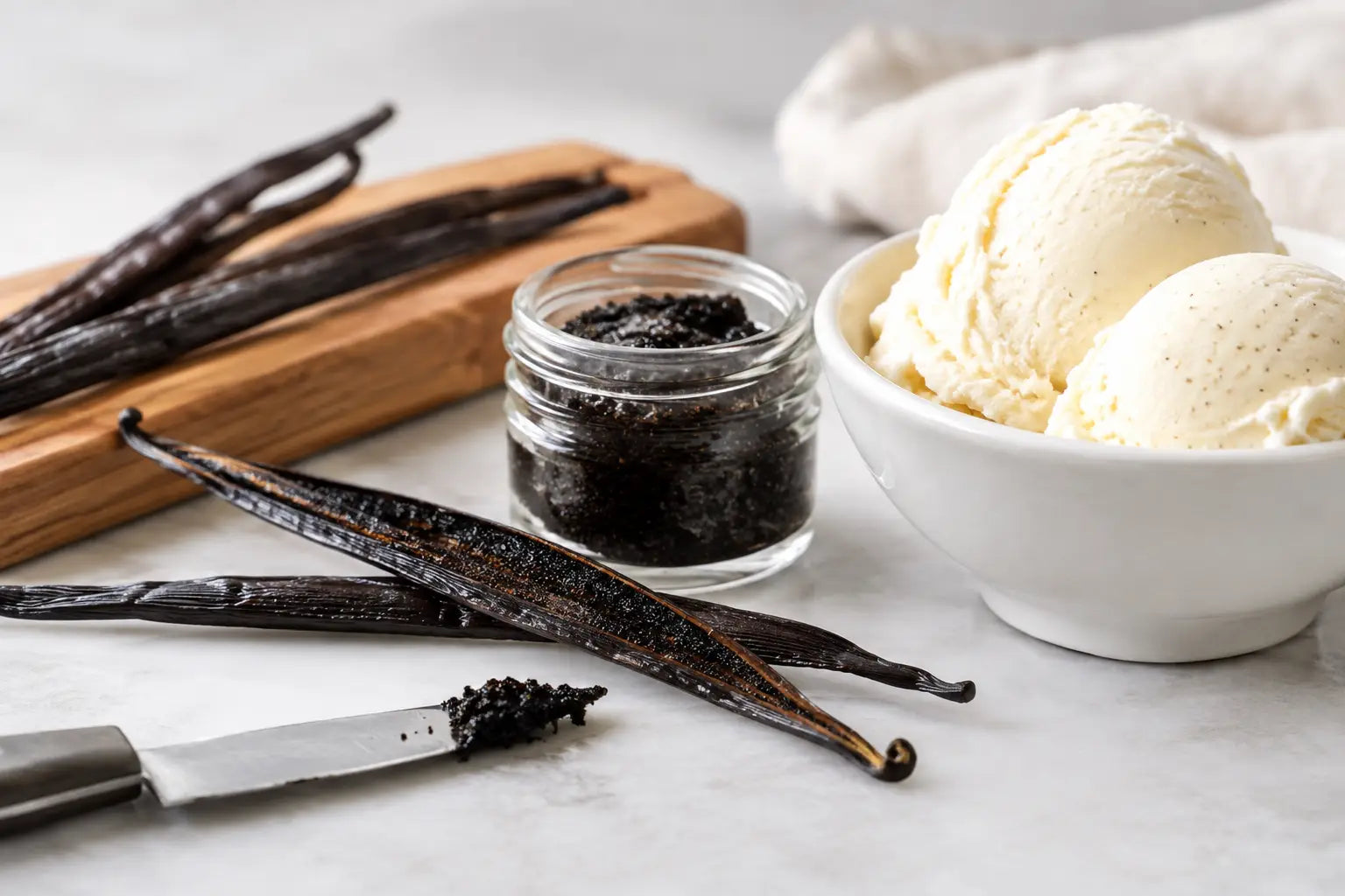 Vanillemark für Eiscreme richtig vorbereiten