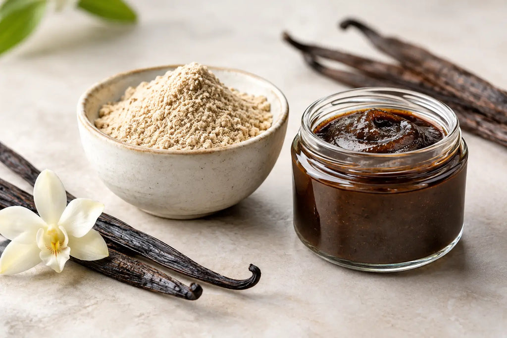 Vanillepulver versus Vanillepaste vergleichen