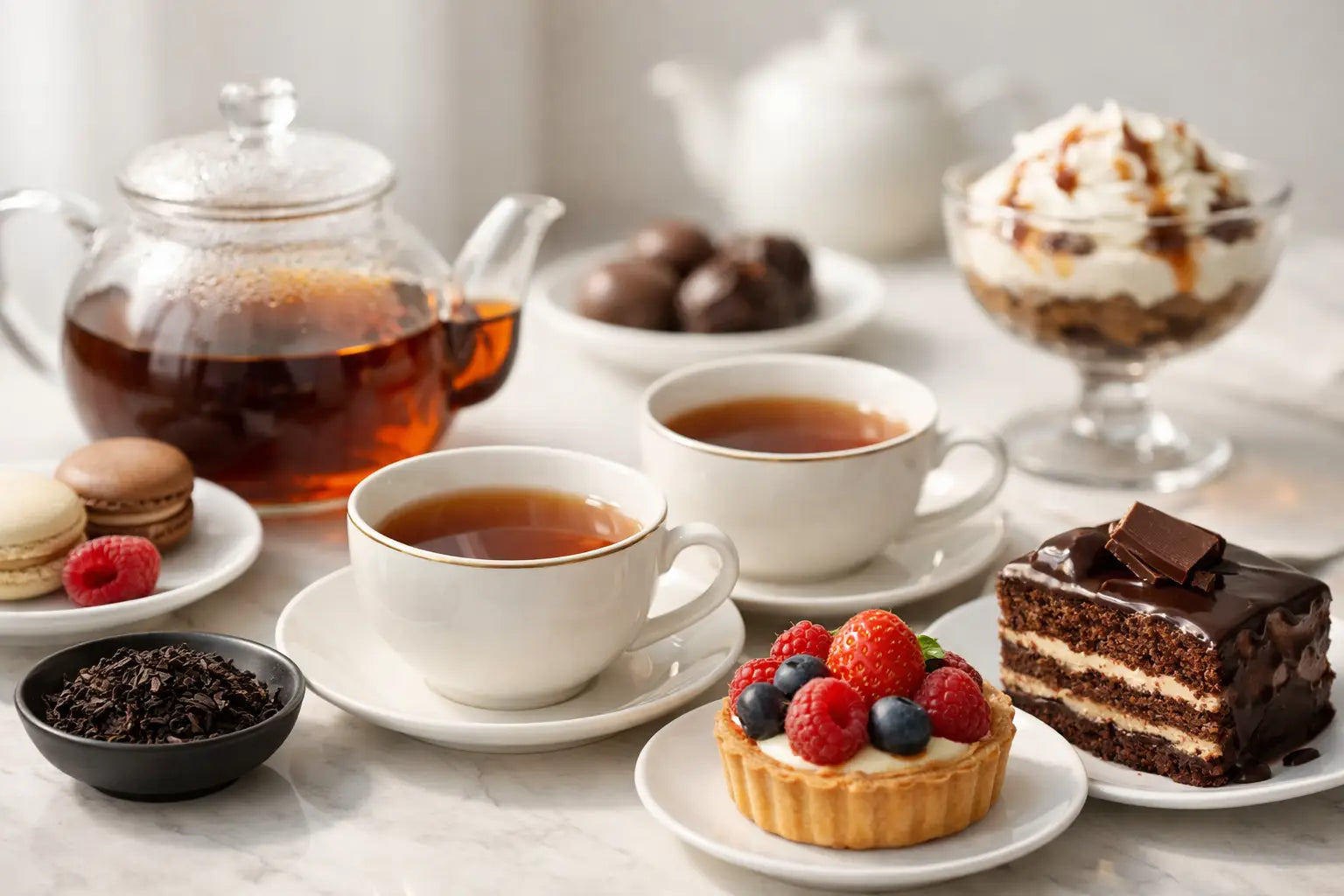 Die besten Schwarztees für feine Desserts
