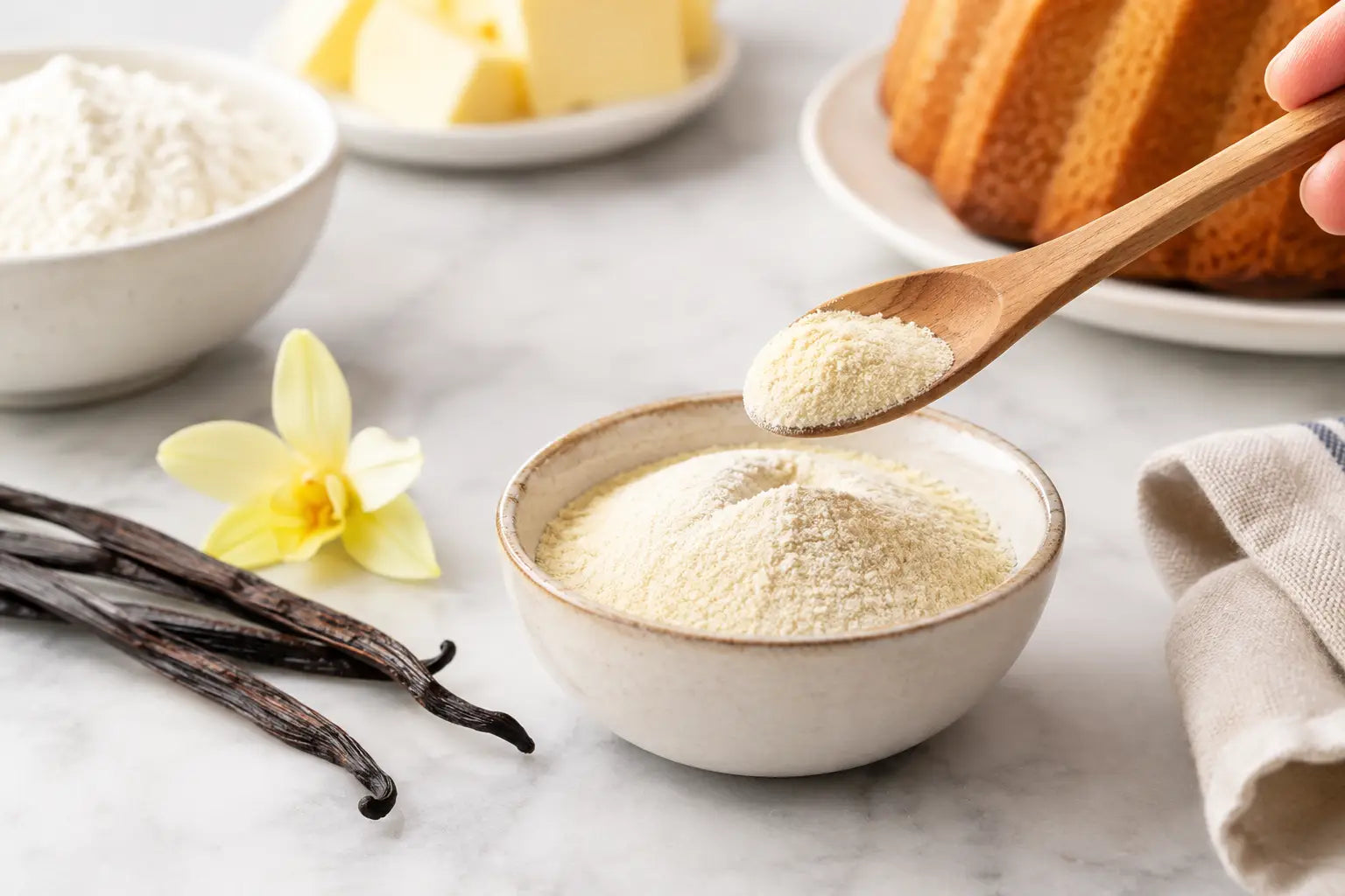 Vanillepulver richtig dosieren beim Backen