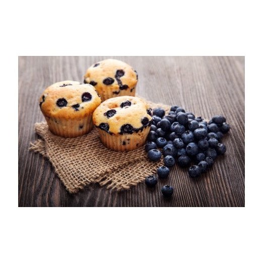 Blueberry Muffins with Bourbon Vanilla