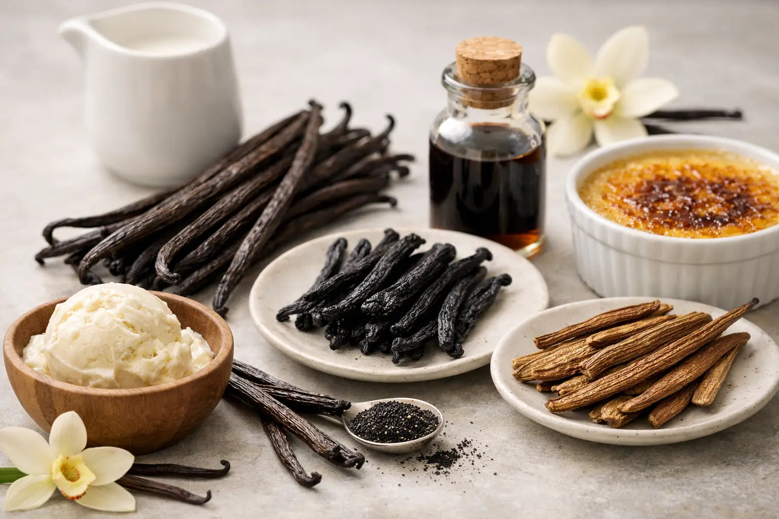 Welche Vanille ist am intensivsten für Desserts?