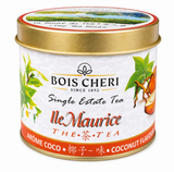 Bois Chéri Coconut Tea (125g) in nostalgischer Sammeldose – Exotischer Kokos-Tee aus Mauritius