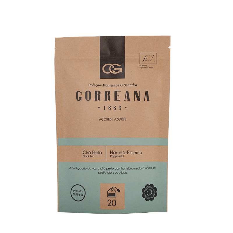 Gorreana Chá Preto Peppermint (40g - 20 Teebeutel) - Pfefferminz - Schwarztee